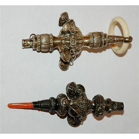 Victorian Silver and Ivory Rattle