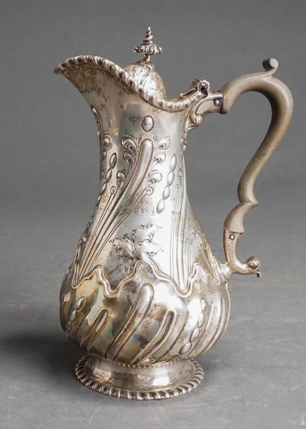 VICTORIAN SILVER COFFEE POT,