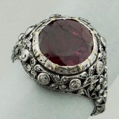 VICTORIAN SILVER, DIAMOND AND