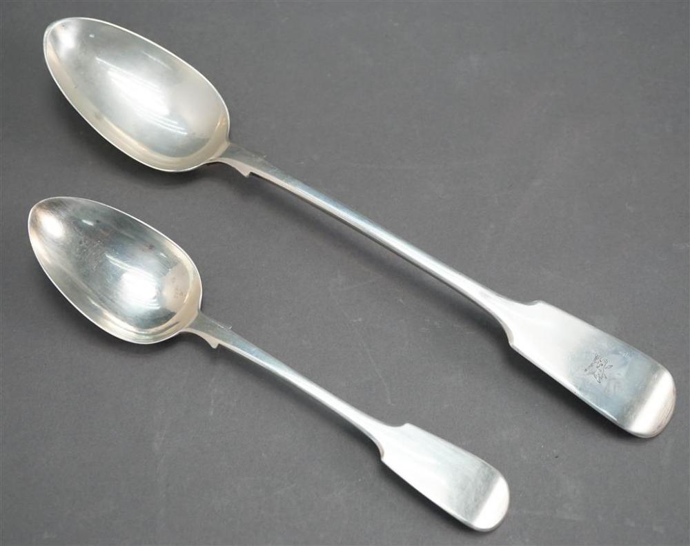 VICTORIAN SILVER 'FIDDLE' PATTERN
