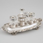 Victorian Silver Inkstand, Rob