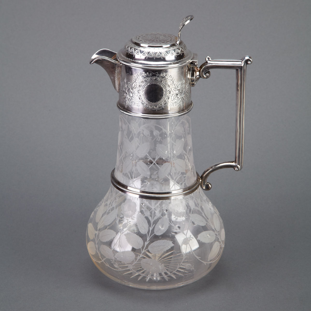 Victorian Silver Mounted Engraved