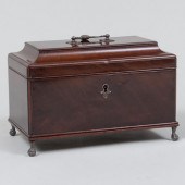 VICTORIAN SILVER-MOUNTED MAHOG