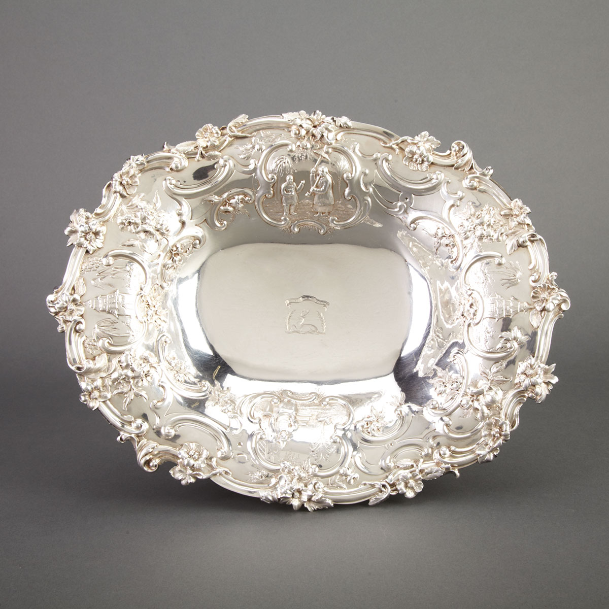 Victorian Silver Oval Footed