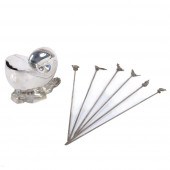 VICTORIAN SILVER PLATE 2PC.; M