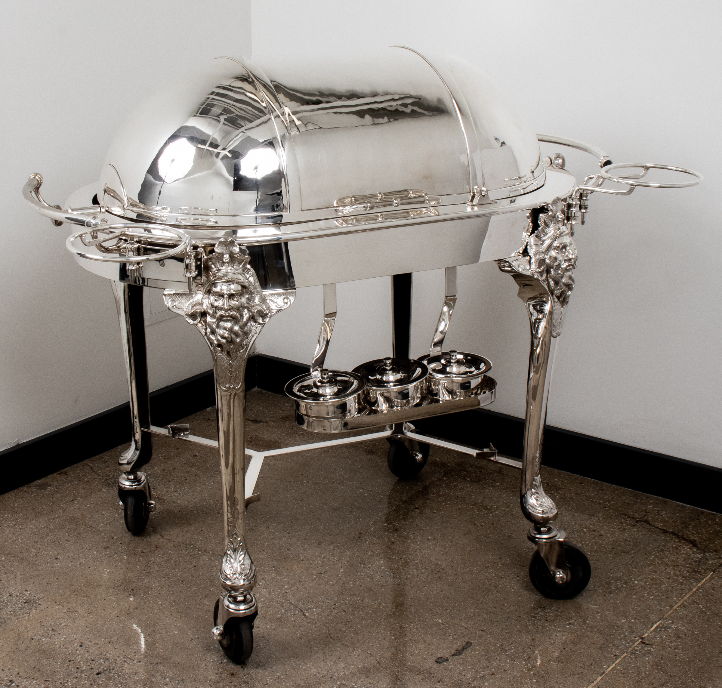 VICTORIAN SILVER-PLATE CARVING