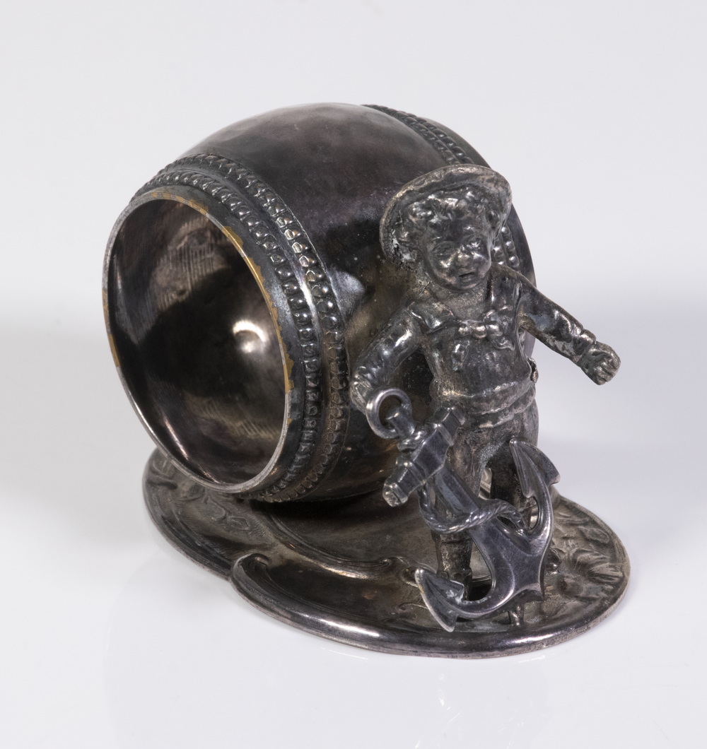 VICTORIAN SILVER-PLATE FIGURAL