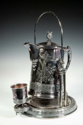 VICTORIAN SILVER-PLATE TILTING