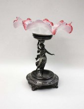 VICTORIAN SILVER-PLATED AND GL