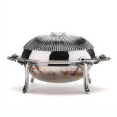 VICTORIAN SILVER-PLATED BREAKF