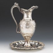 VICTORIAN SILVER PLATED EWER B