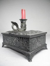 Victorian silver plated figura