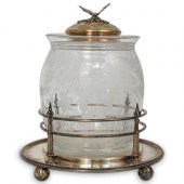 VICTORIAN SILVER PLATED & GLAS