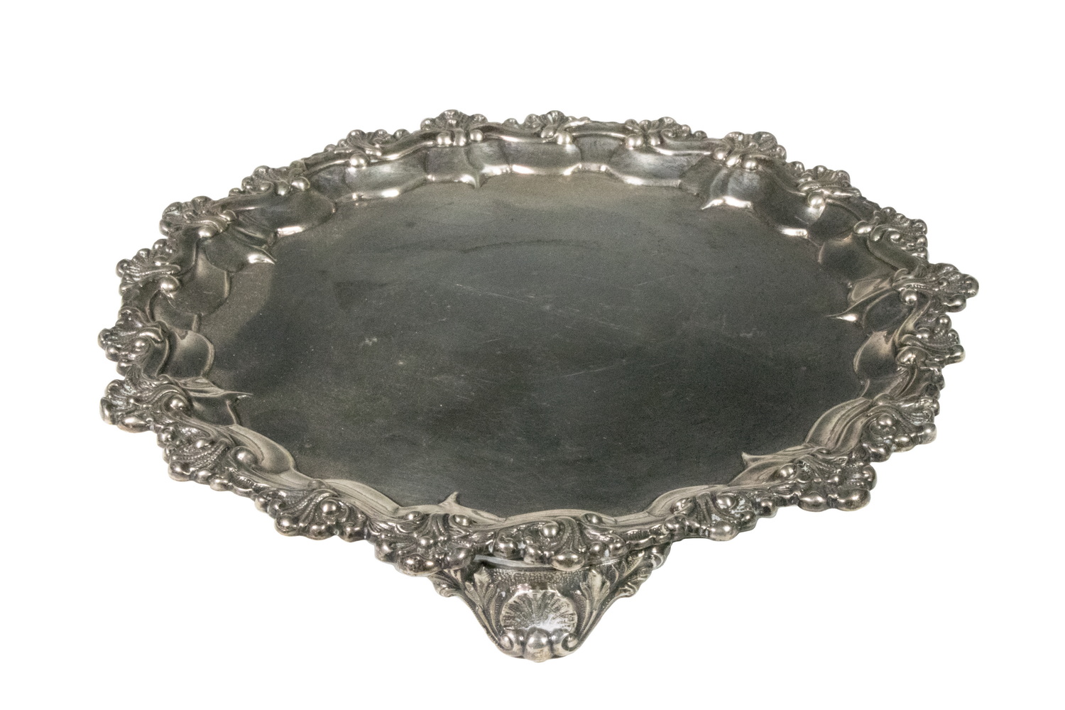 VICTORIAN SILVER SALVER English