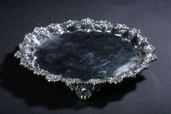 VICTORIAN SILVER SALVER. SS