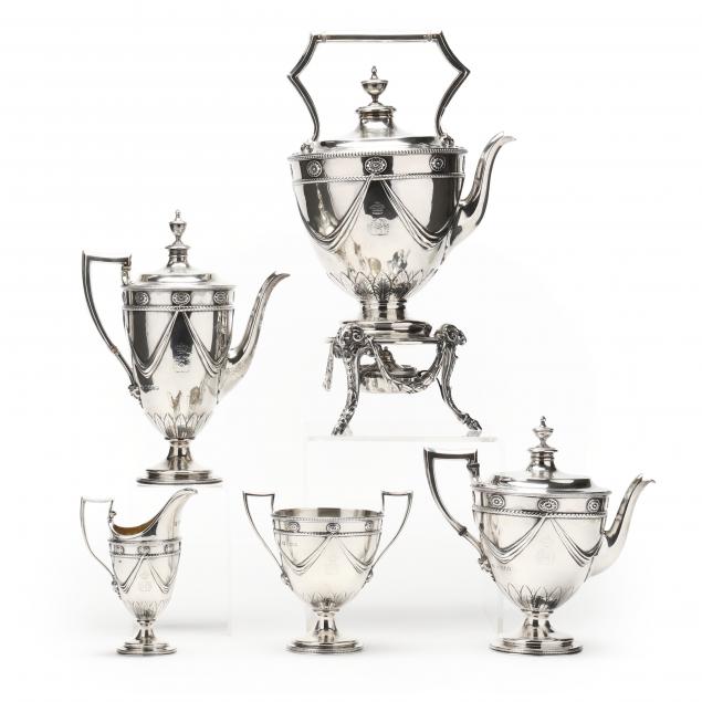 VICTORIAN SILVER TEA & COFFEE