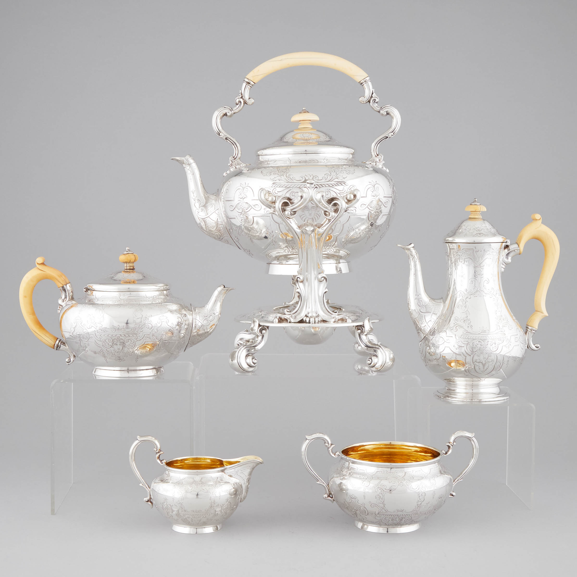 Victorian Silver Tea & Coffee