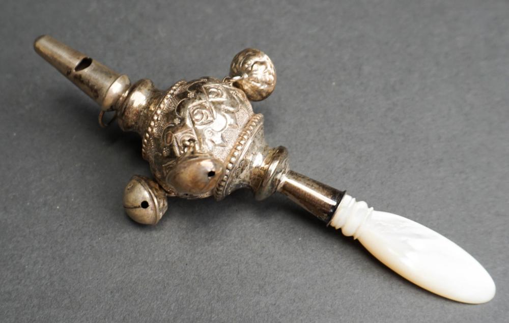 VICTORIAN SILVERPLATE AND MOTHER OF
