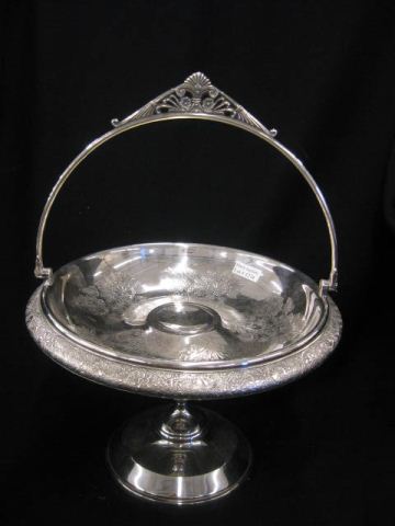 Victorian Silverplate Basket tall