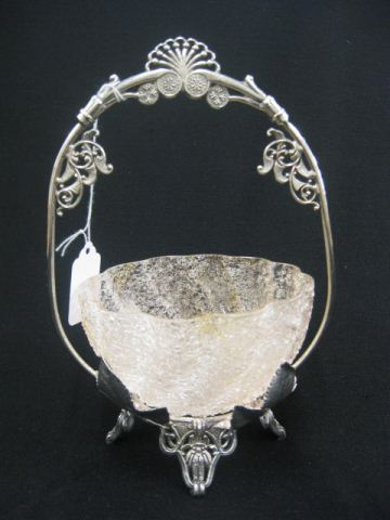 Victorian Silverplate Basketwith