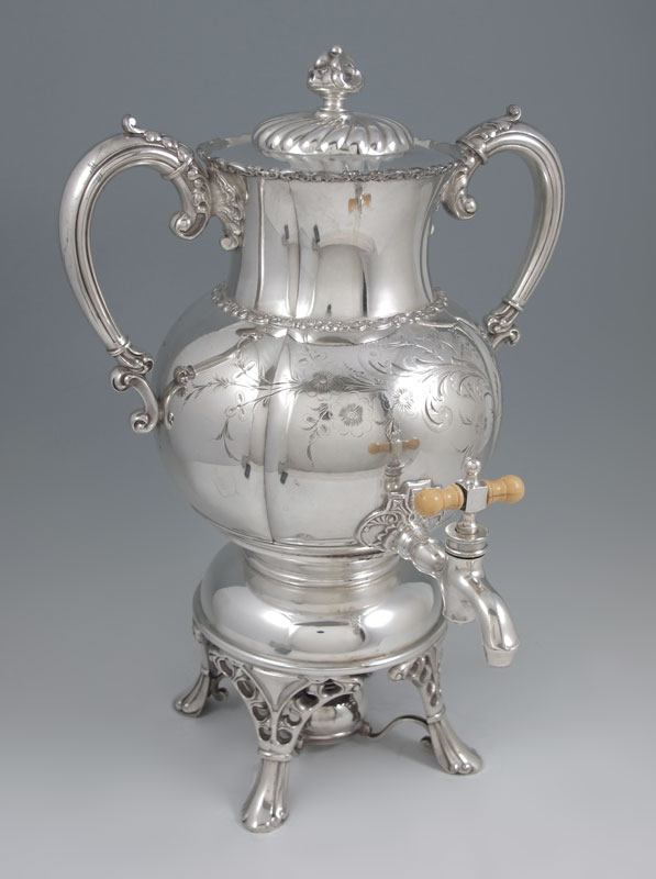 VICTORIAN SILVERPLATE COFFEE URN