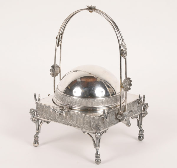 Victorian silverplate covered