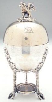 Victorian Silverplate Egg Codd