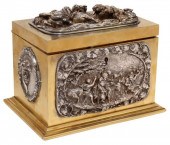 VICTORIAN SILVERPLATE & GILT M