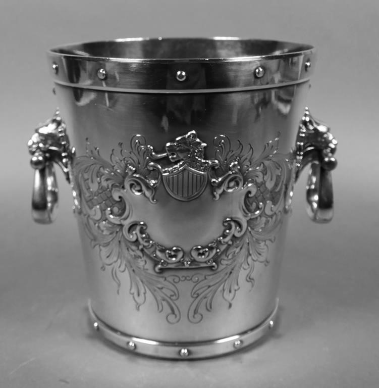 VICTORIAN SILVERPLATE ICE BUCKET