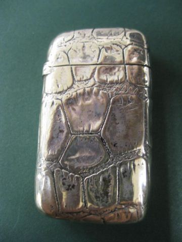 Victorian Silverplate Match Safe