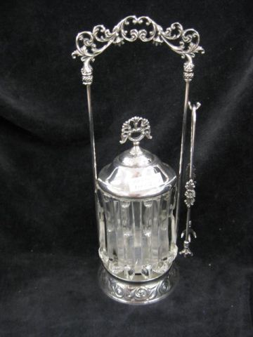 Victorian Silverplate Pickle Caster