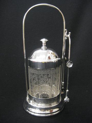 Victorian Silverplate Pickle Castor