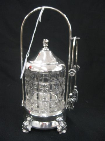 Victorian Silverplate Pickle Castor