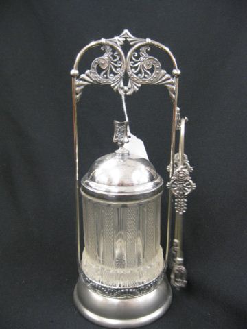 Victorian Silverplate Pickle Castor