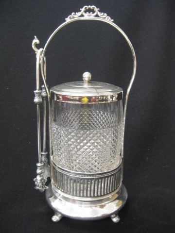 Victorian Silverplate Pickle Castor