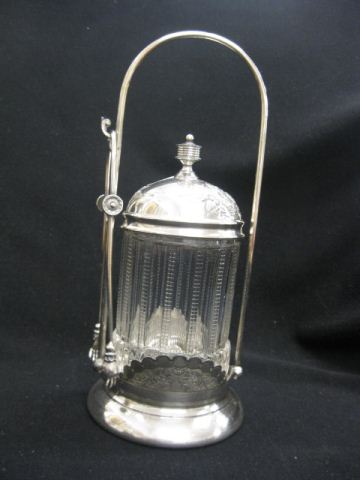Victorian Silverplate Pickle Castor