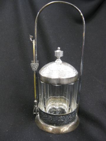 Victorian Silverplate Pickle Castor