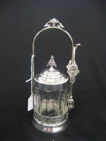 Victorian Silverplate Pickle Castor
