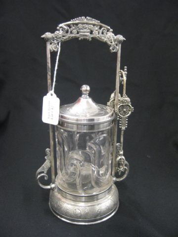 Victorian Silverplate Pickle Castor