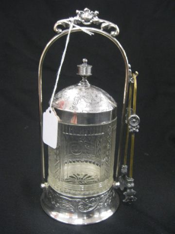 Victorian Silverplate Pickle Castor
