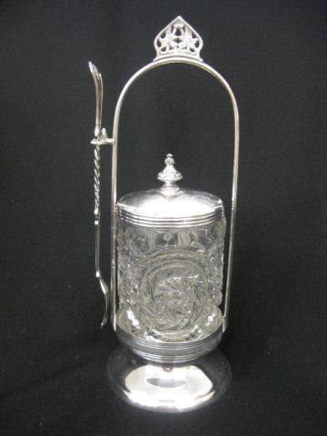 Victorian Silverplate Pickle Castor