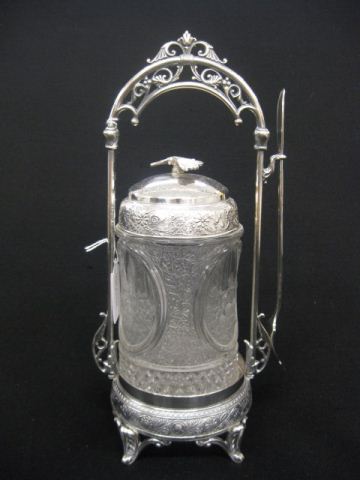 Victorian Silverplate Pickle Castor