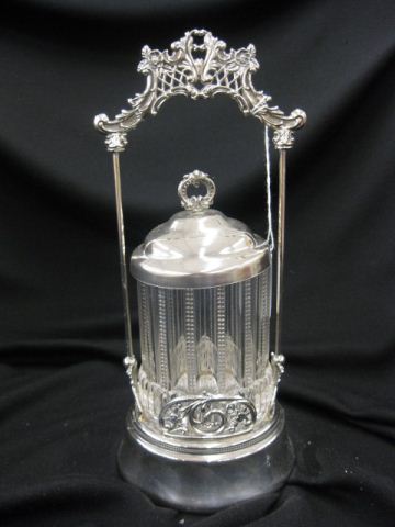 Victorian Silverplate Pickle Castor