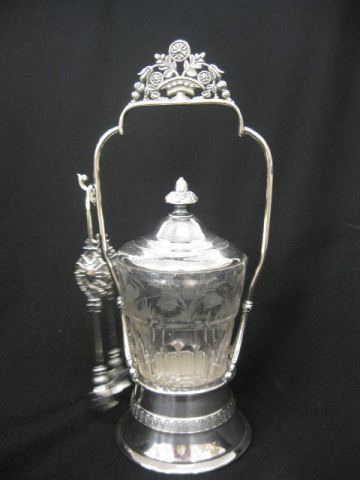 Victorian Silverplate Pickle Castro