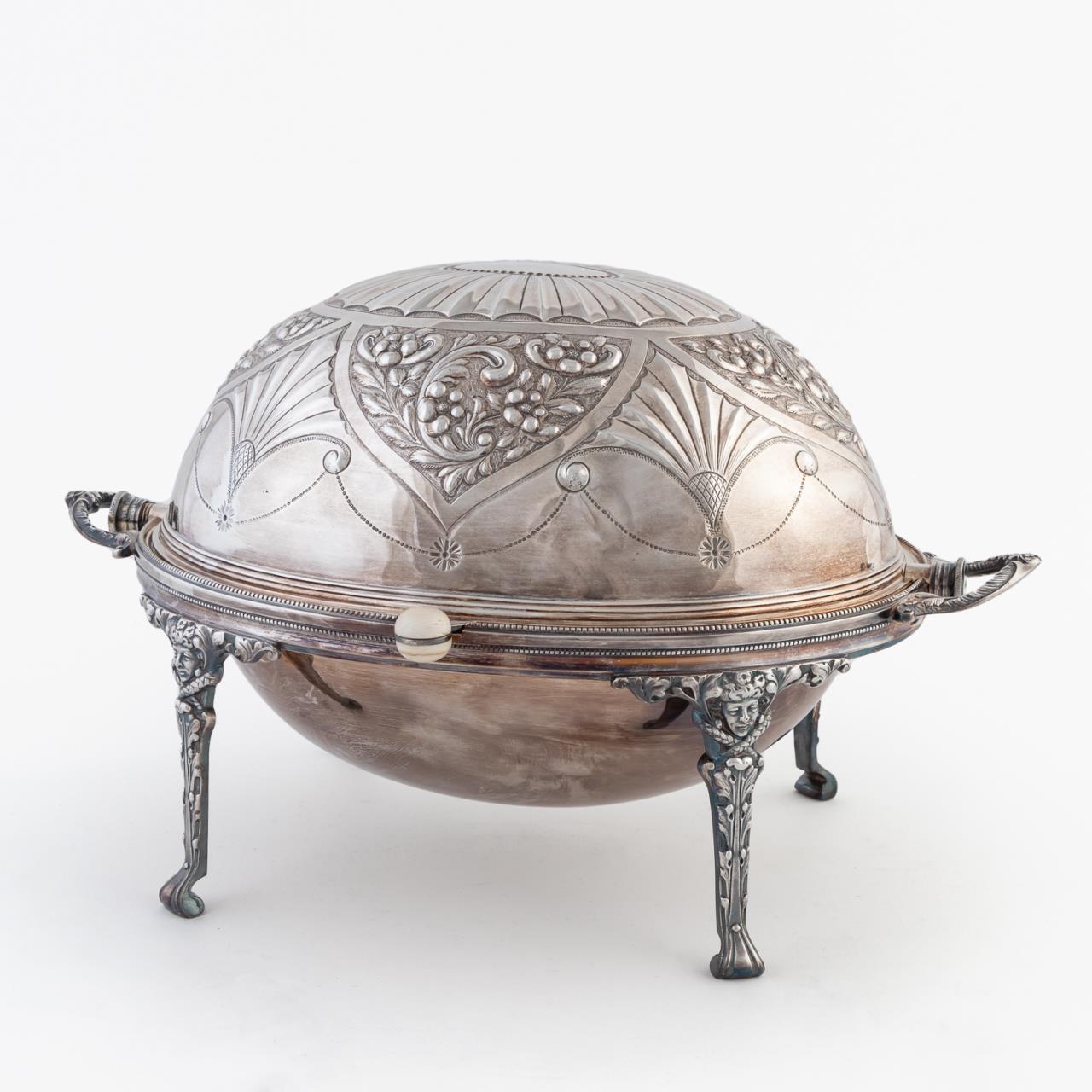 VICTORIAN SILVERPLATE REVOLVING