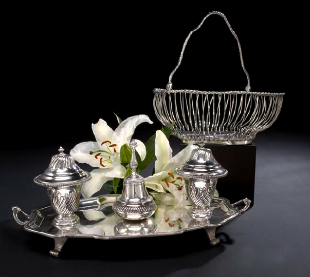 Victorian Silverplate Standish, 