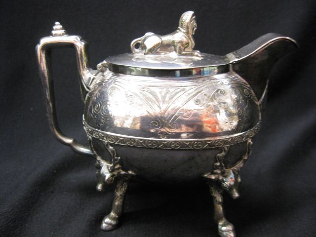 Victorian Silverplate Syrup Pitcher