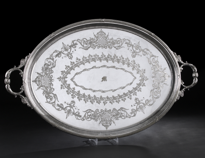 Victorian Silverplate Tray, 