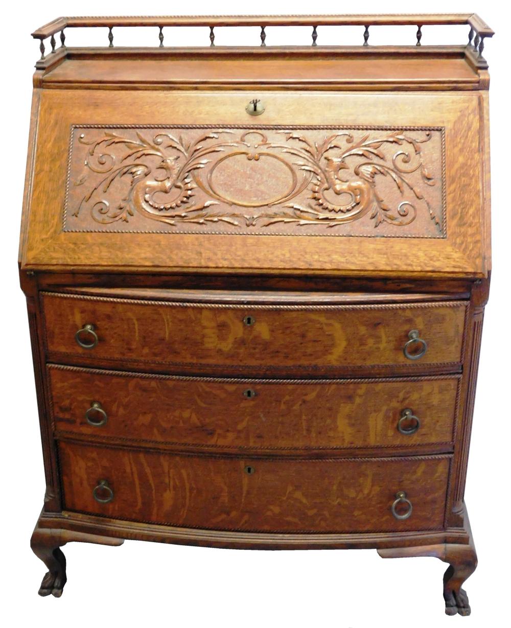 VICTORIAN SLANT LID DESK, LATE