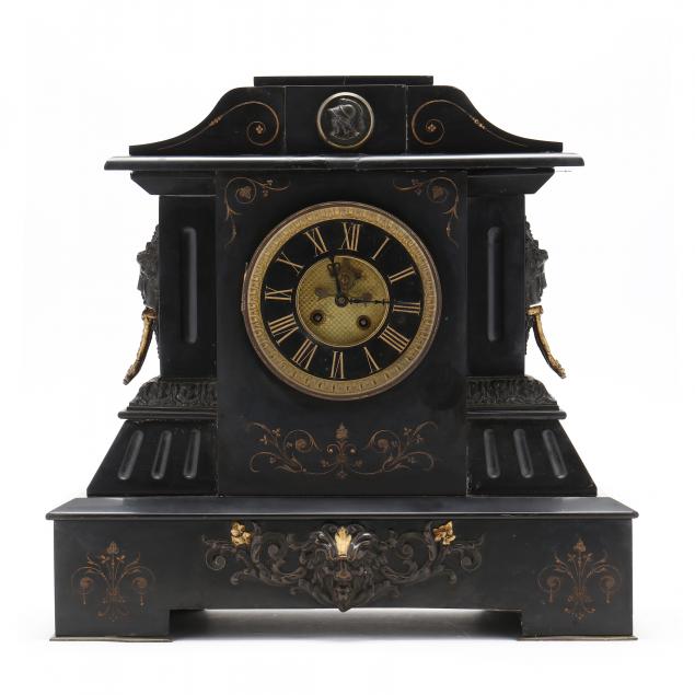 VICTORIAN SLATE AND ORMOLU